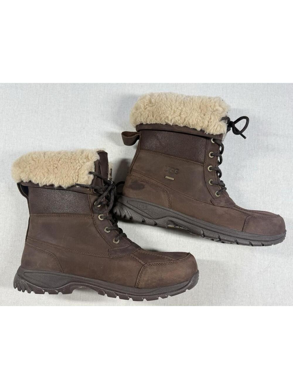 UGG Adirondack III Waterproof Boots 10 Men/11.5 Women/43 EU Cedar Leather Snow
